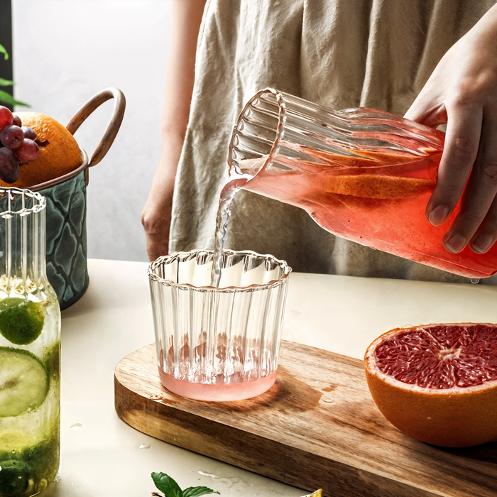 Aeris Home – Fluted Glass Carafe