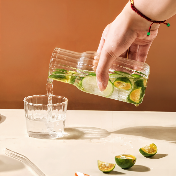 Aeris Home – Fluted Glass Carafe