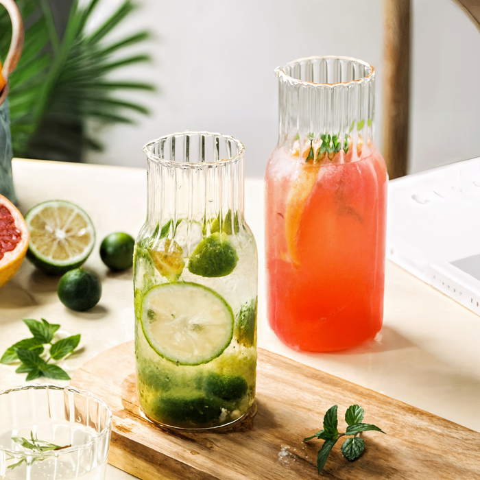 Aeris Home – Fluted Glass Carafe