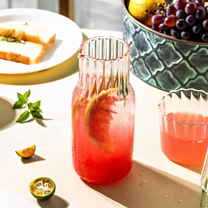 Aeris Home – Fluted Glass Carafe