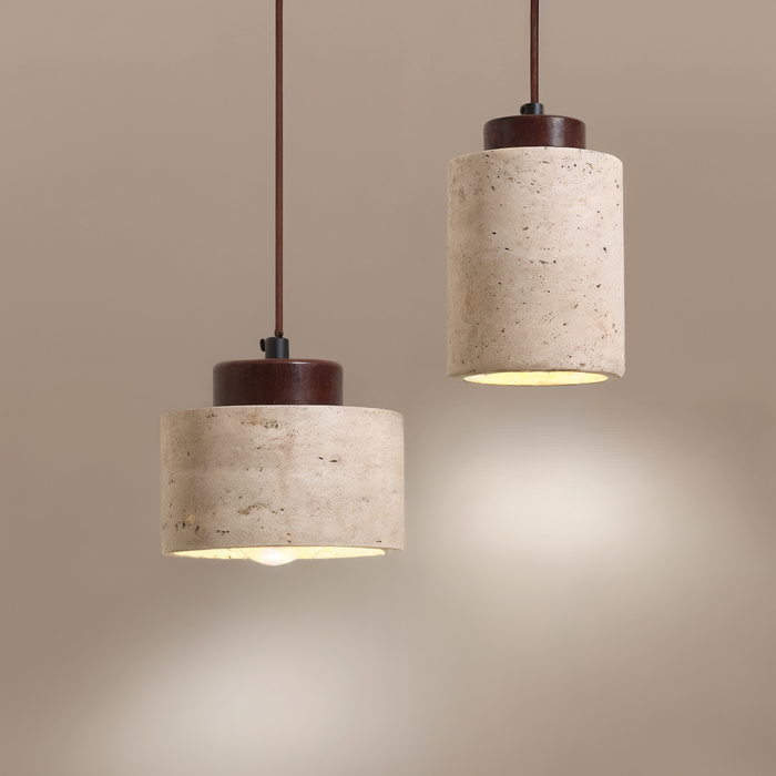 Aeris Home – Travertine Pendant Light