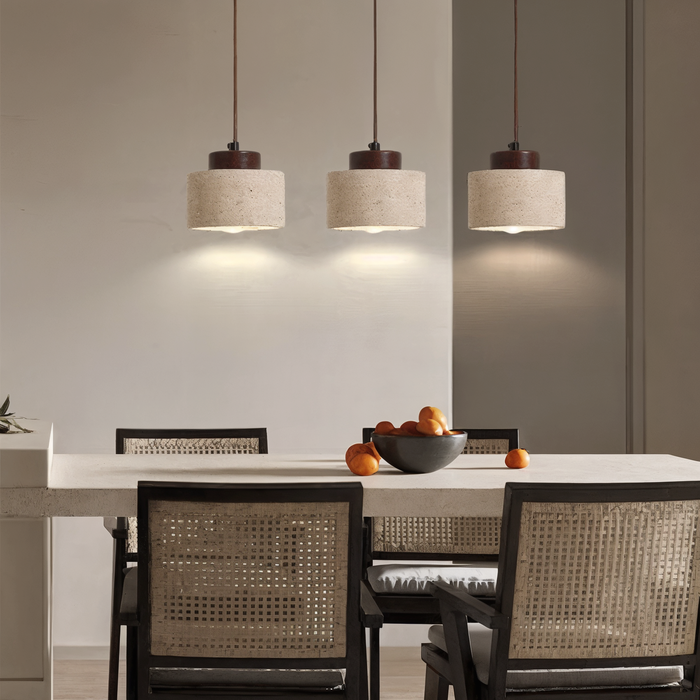 Aeris Home – Travertine Pendant Light