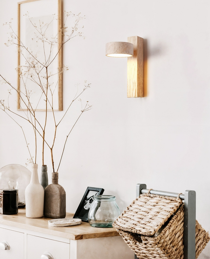 Aeris Home – Travertine Wall Sconce