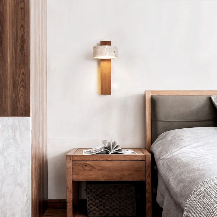 Aeris Home – Travertine Wall Sconce