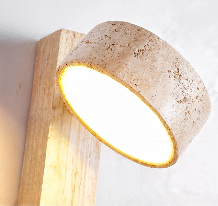 Aeris Home – Travertine Wall Sconce