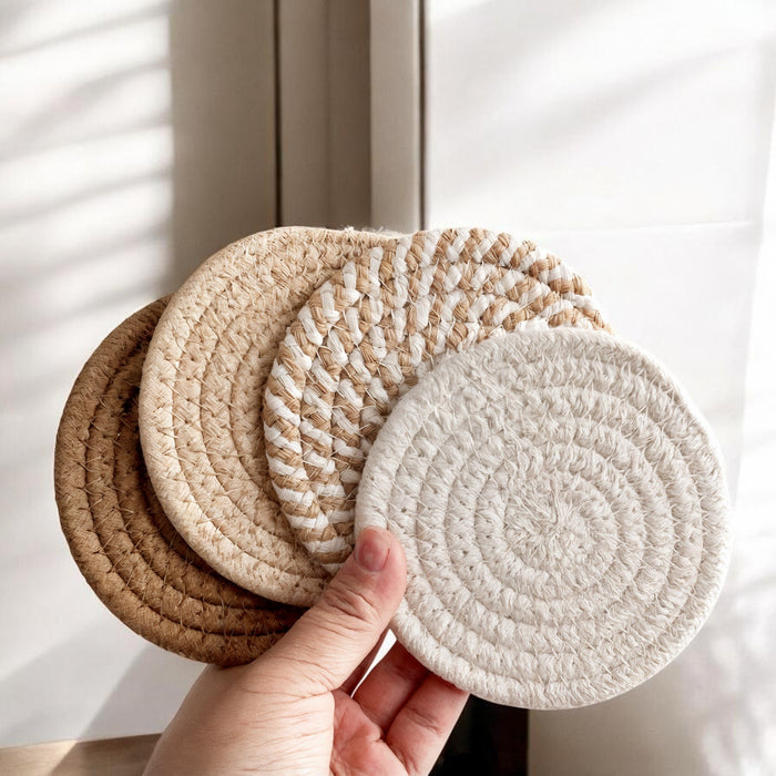 Aeris Home – Woven Coaster Set