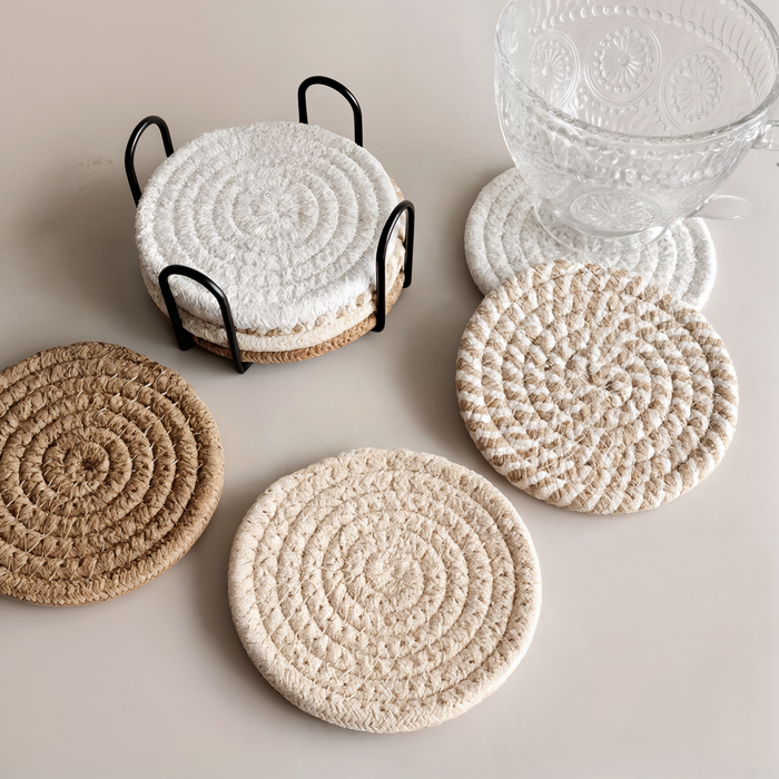 Aeris Home – Woven Coaster Set