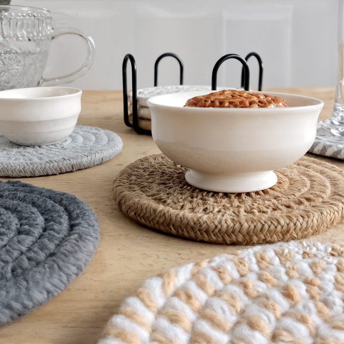 Aeris Home – Woven Coaster Set