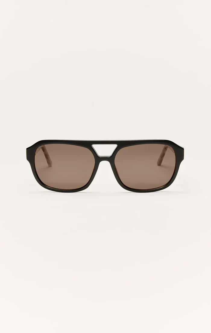 After Hours Gradient Polarized Sunglasses - Black Tort-Brown - Molly + Kate