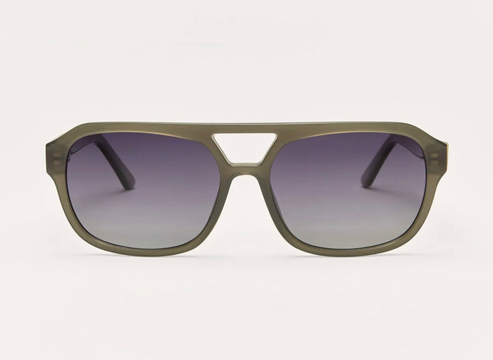 After Hours Gradient Polarized Sunglasses - Olive - Molly + Kate