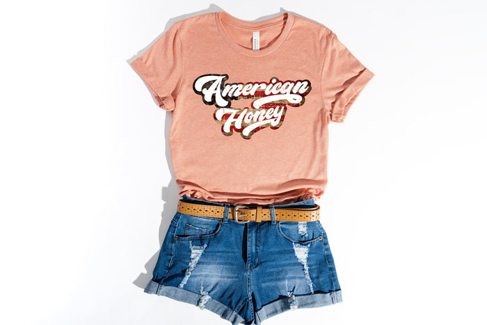 American Honey, 4th of July Patriotic T-shirt
