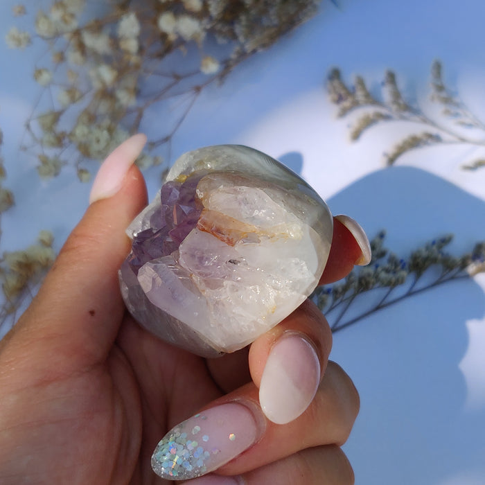 Amethyst Agate Geode (#J5) - Simply Affinity