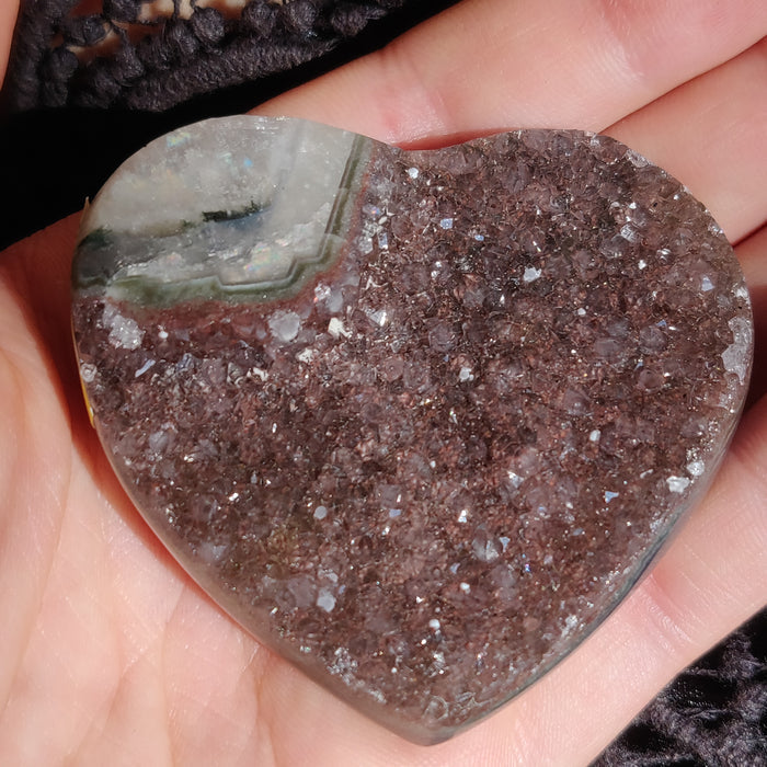 Amethyst Geode & Agate Heart (#25) - Simply Affinity