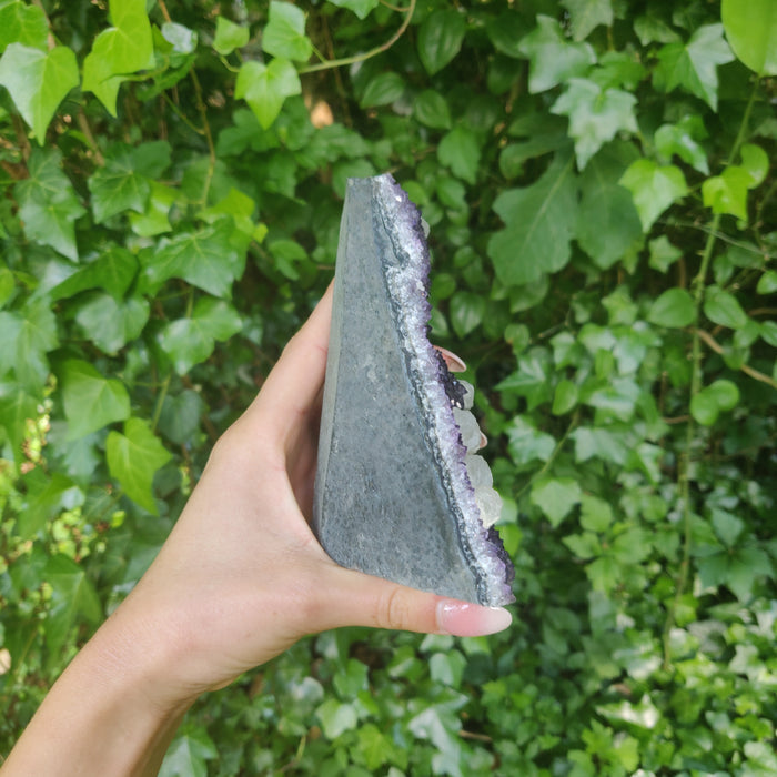 Amethyst Geode Free Form with Calcite inclusions (#4) - Simply Affinity