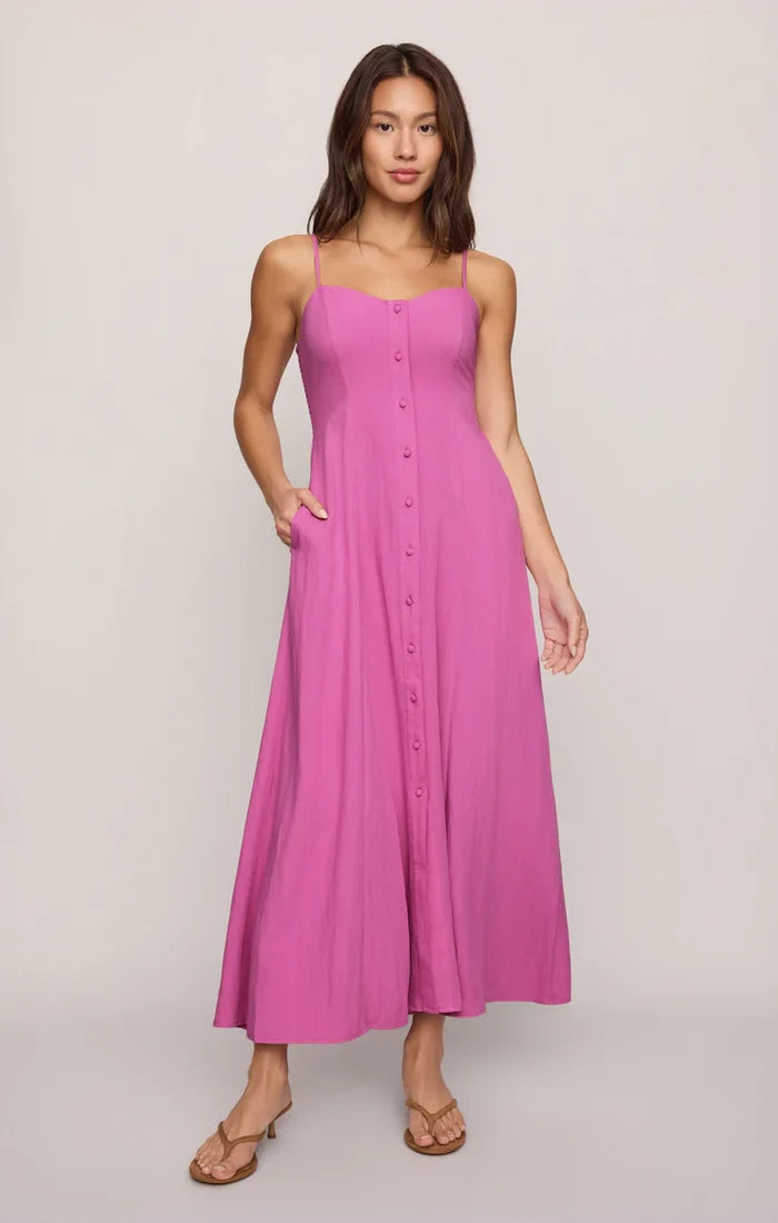 Angel Eyes Midi Dress - Berry Blush - Molly + Kate