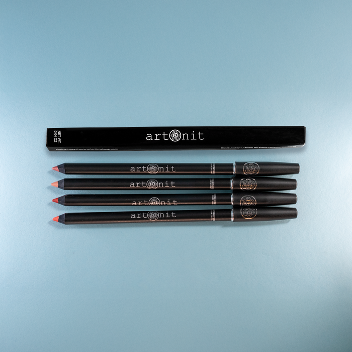Set of black art pencils with 'artonit' branding on a light blue background