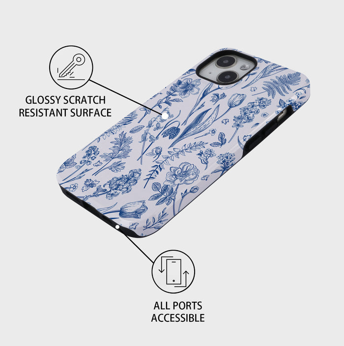 Azure Botanics | iPhone Case - IMCASE