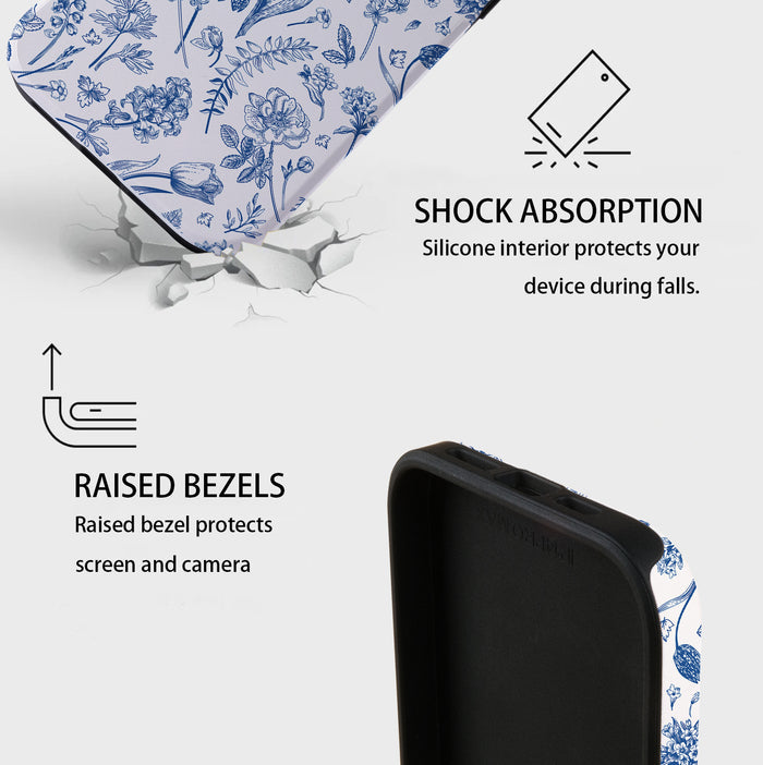 Azure Botanics | iPhone Case - IMCASE