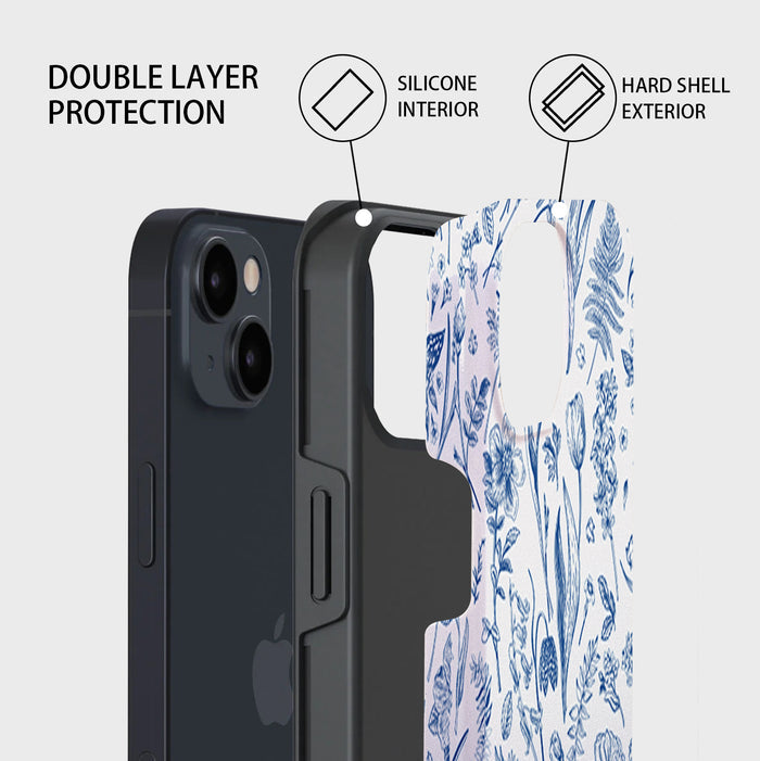 Azure Botanics | iPhone Case - IMCASE