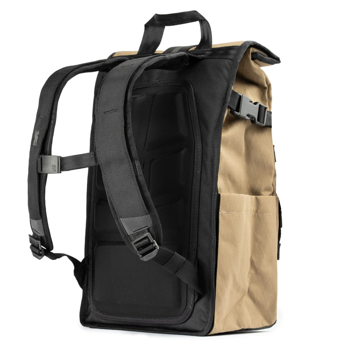 The back of the Barrage 18L in a new brown color #color_coyote x