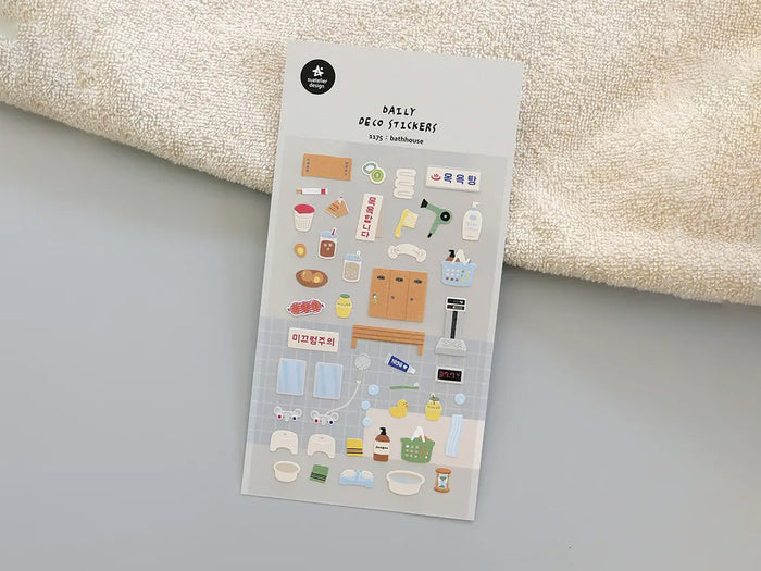 Bath House Sticker Sheet 1175