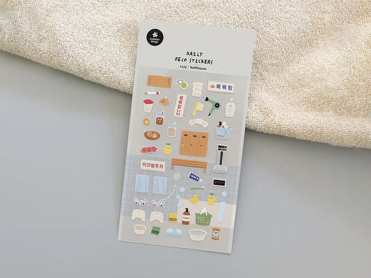 Bath House Sticker Sheet 1175
