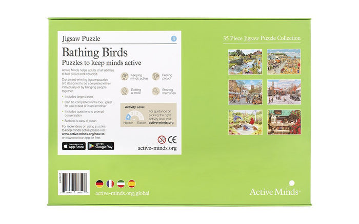 Bathing Birds: Active Minds Puzzle for People with Dementia - Tabtime Limited