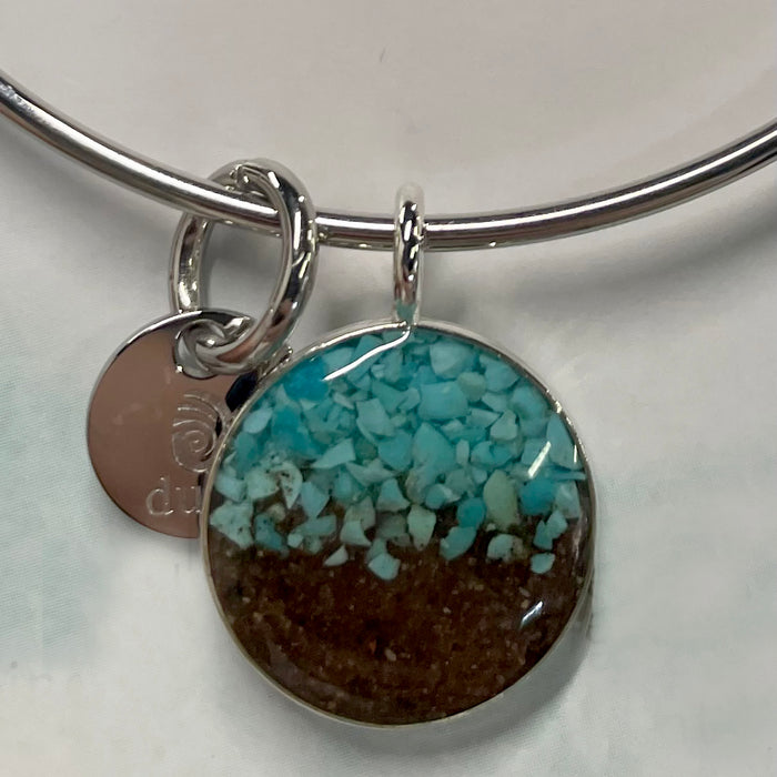 Virginia Clay / Round Turquoise Gradient