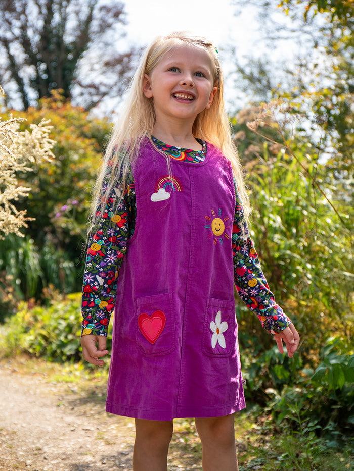 Becky Cord Pinafore Dress