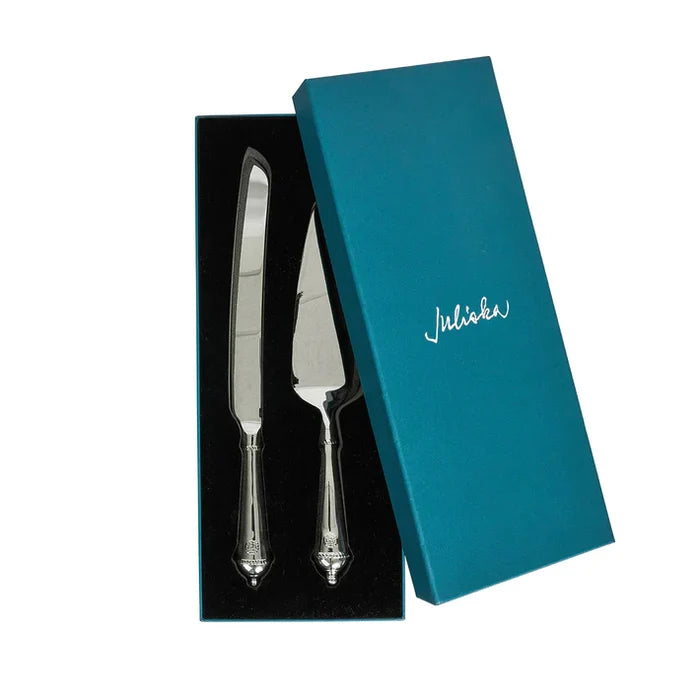 Berry and Thread Cake Knife and Servier Set/2 - Polished