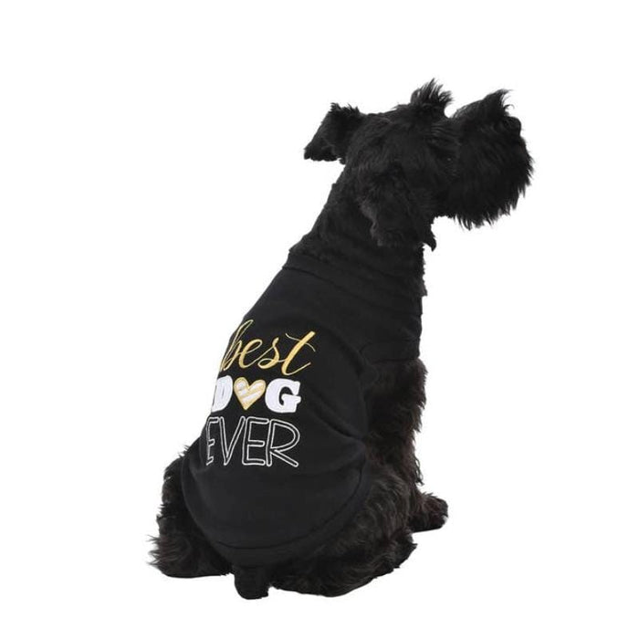 Parisian Pet® dog apparel "Best Dog Ever" Black Dog Tee