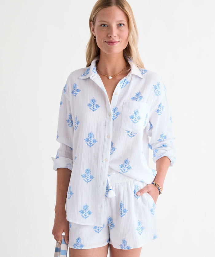 Birdie Gauze Button Down - Molly + Kate