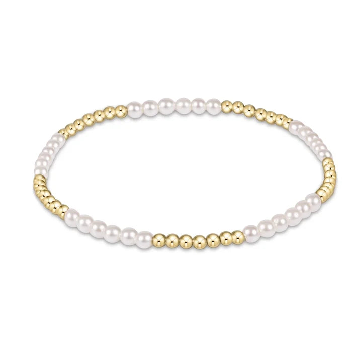 Blissful Pearl 3mm Bracelet - Molly + Kate