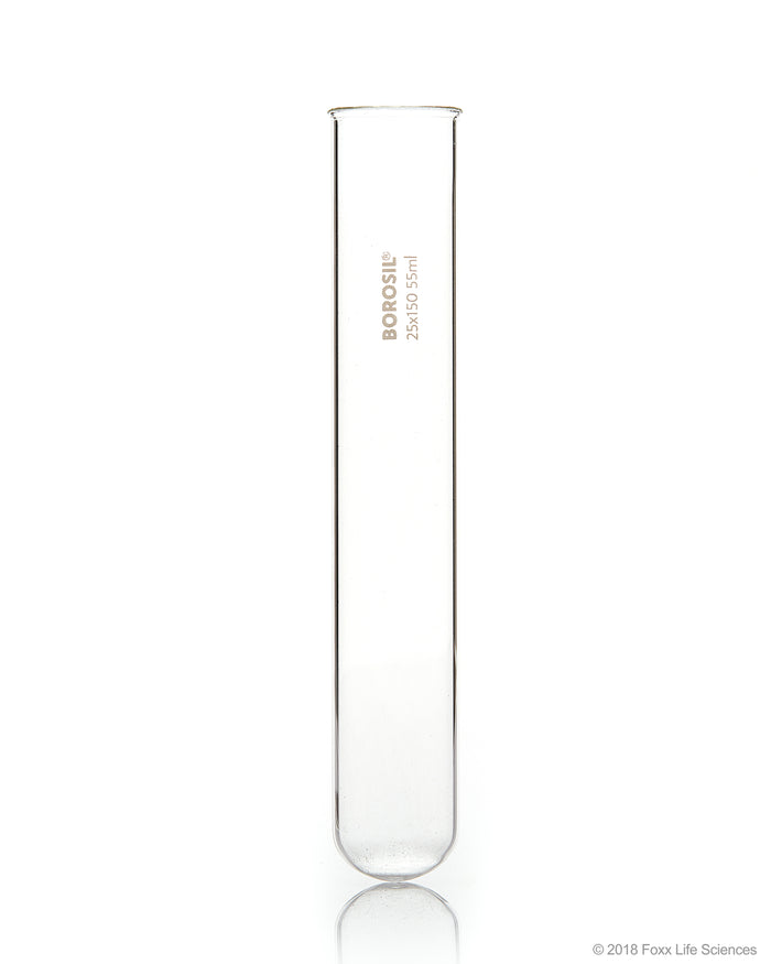 Borosil® Test Tubes with Rim 25*150, Borosilicate ISO 4142, 55 mL, CS/200 | img_1 | Foxx Life Sciences Global | shopfls.com
