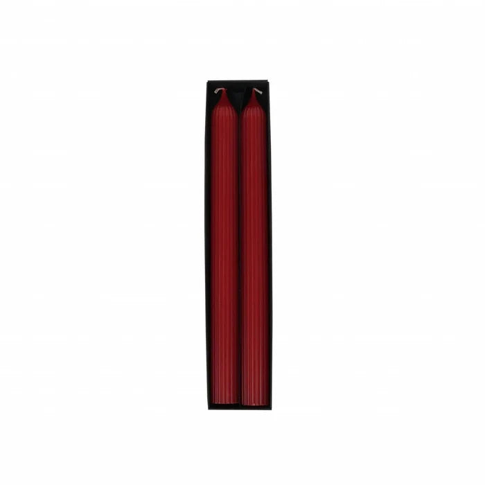 Bougie pour bougeoir Karaca Home Wave 2 pièces, rouge