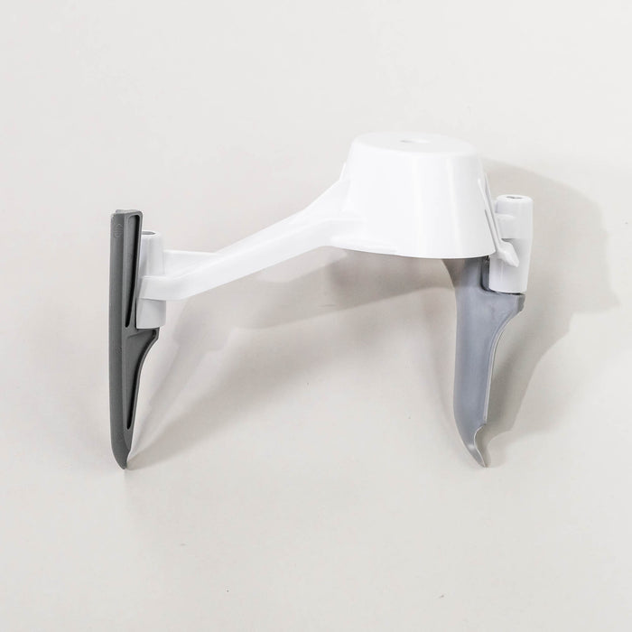 NutriMill bowl scraper attachment on a grey background