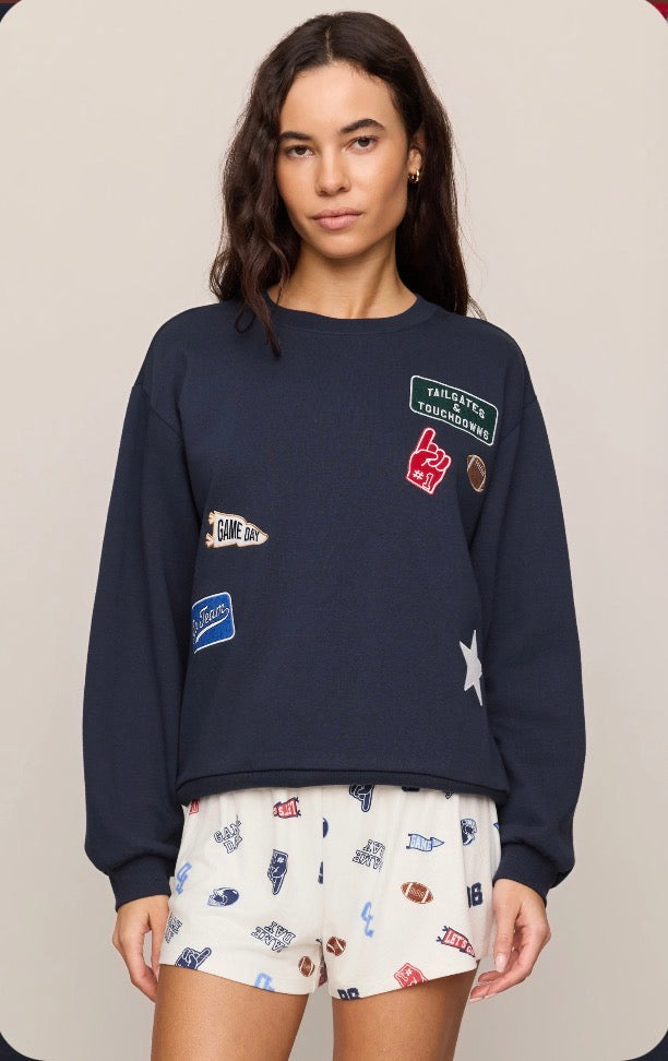 Boyfriend Patch Sweatshirt