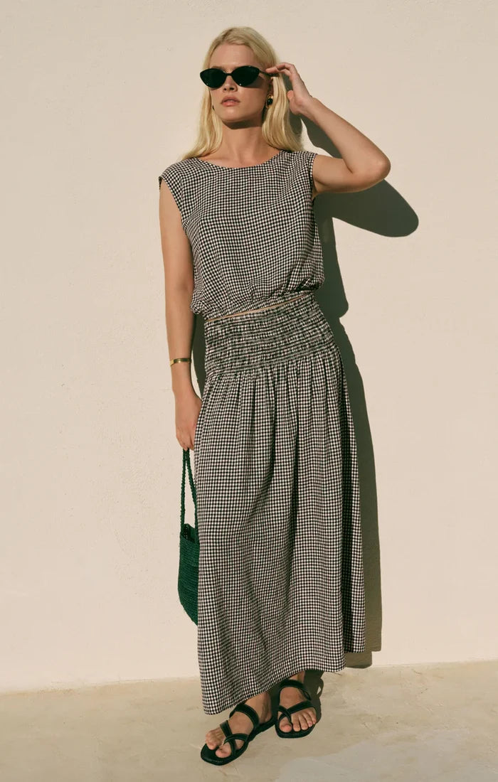 Brooke Gingham Maxi Skirt - Molly + Kate