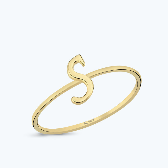 Buchstabe S Goldring