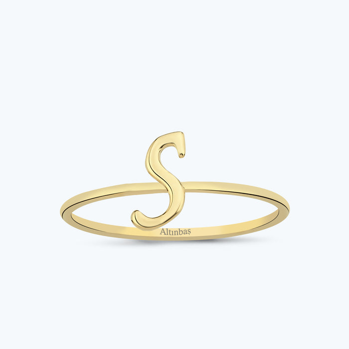 Buchstabe S Goldring