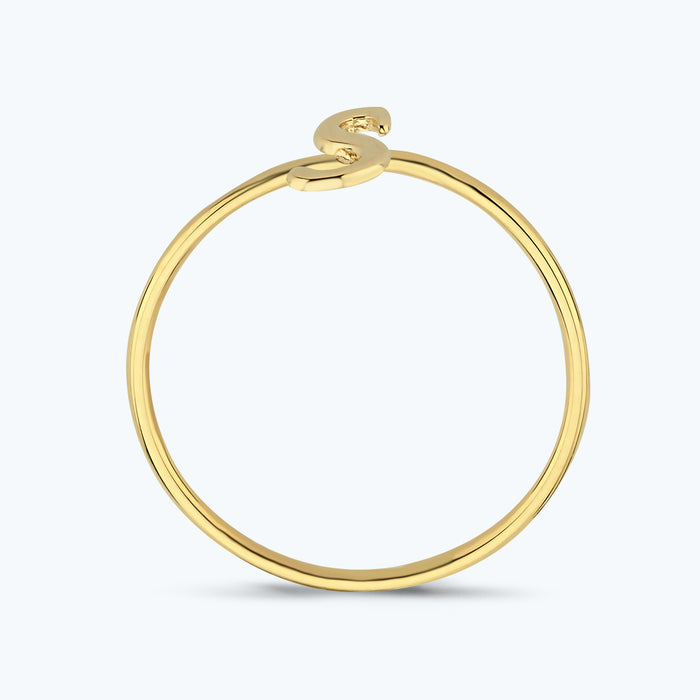 Buchstabe S Goldring