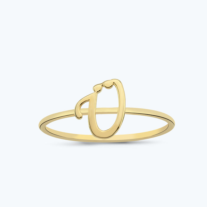 Buchstabe Ü Goldring