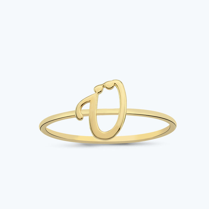 Buchstabe Ü Goldring