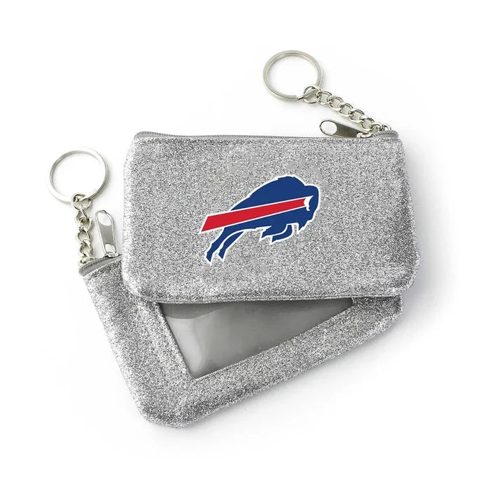 Buffalo Bills Silver Sparkle Coin Purse - Molly + Kate