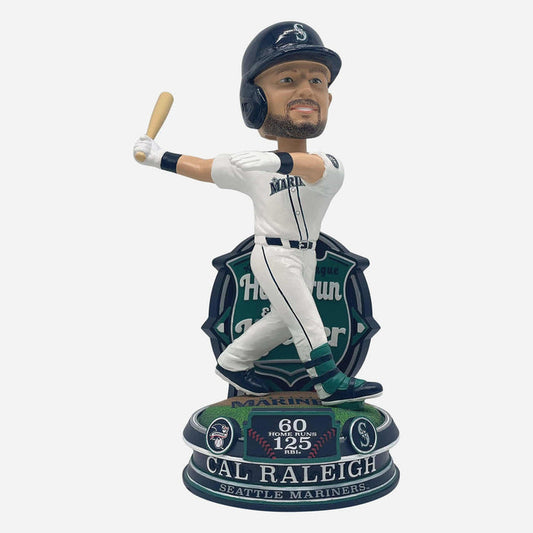 Cal Raleigh Seattle Mariners 2025 American League Home Run & RBI Leader MLB Baseball Bobblehead