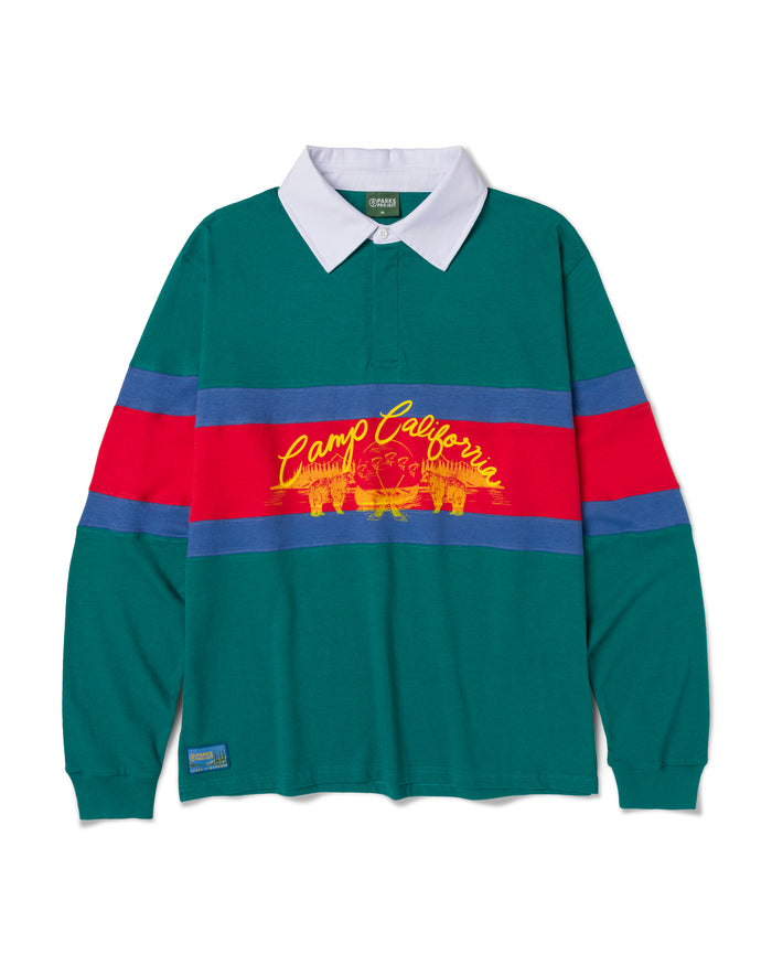 Shop Camp California Rugby Shirt Inspired by National Parks | emerald