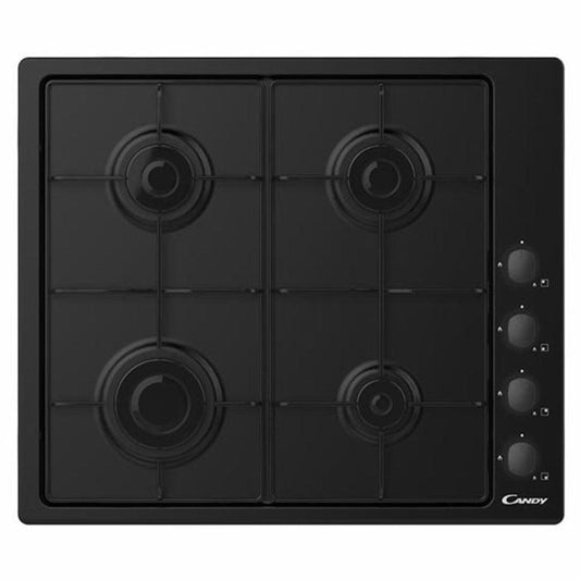 Candy 60cm 4 Burner Gas Hob - Black | CHW6LBB from DID Electrical - guaranteed Irish, guaranteed quality service. (6890808443068)