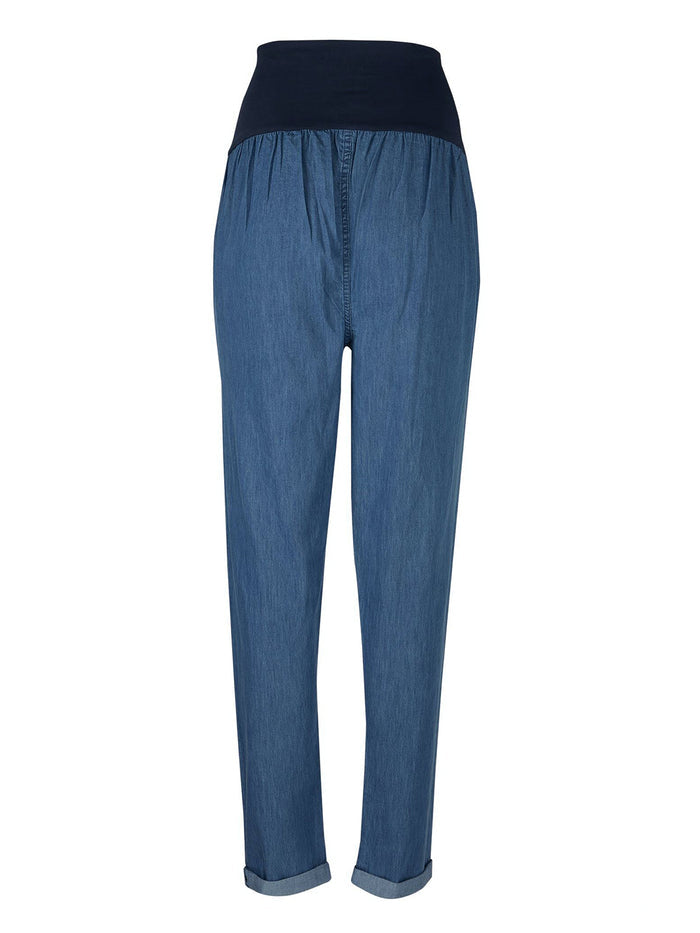 Cara Maternity Chambray Trousers