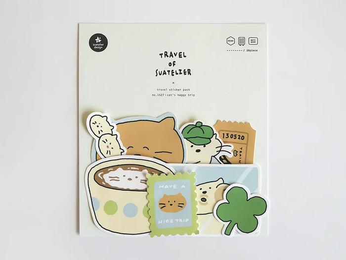 Cat's Happy Trip Sticker Pack 1527
