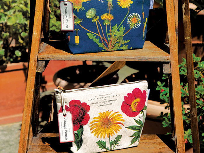 Cavallini Vintage Zipper Pouch - Birds